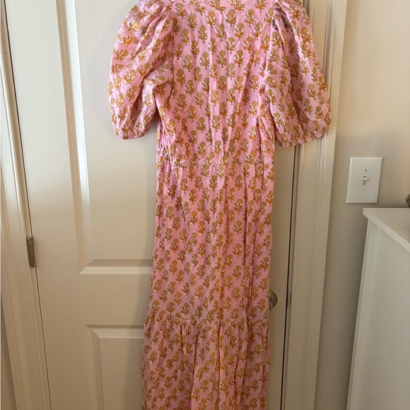 Pink Floral Maxi Dress - Picture 3 of 5